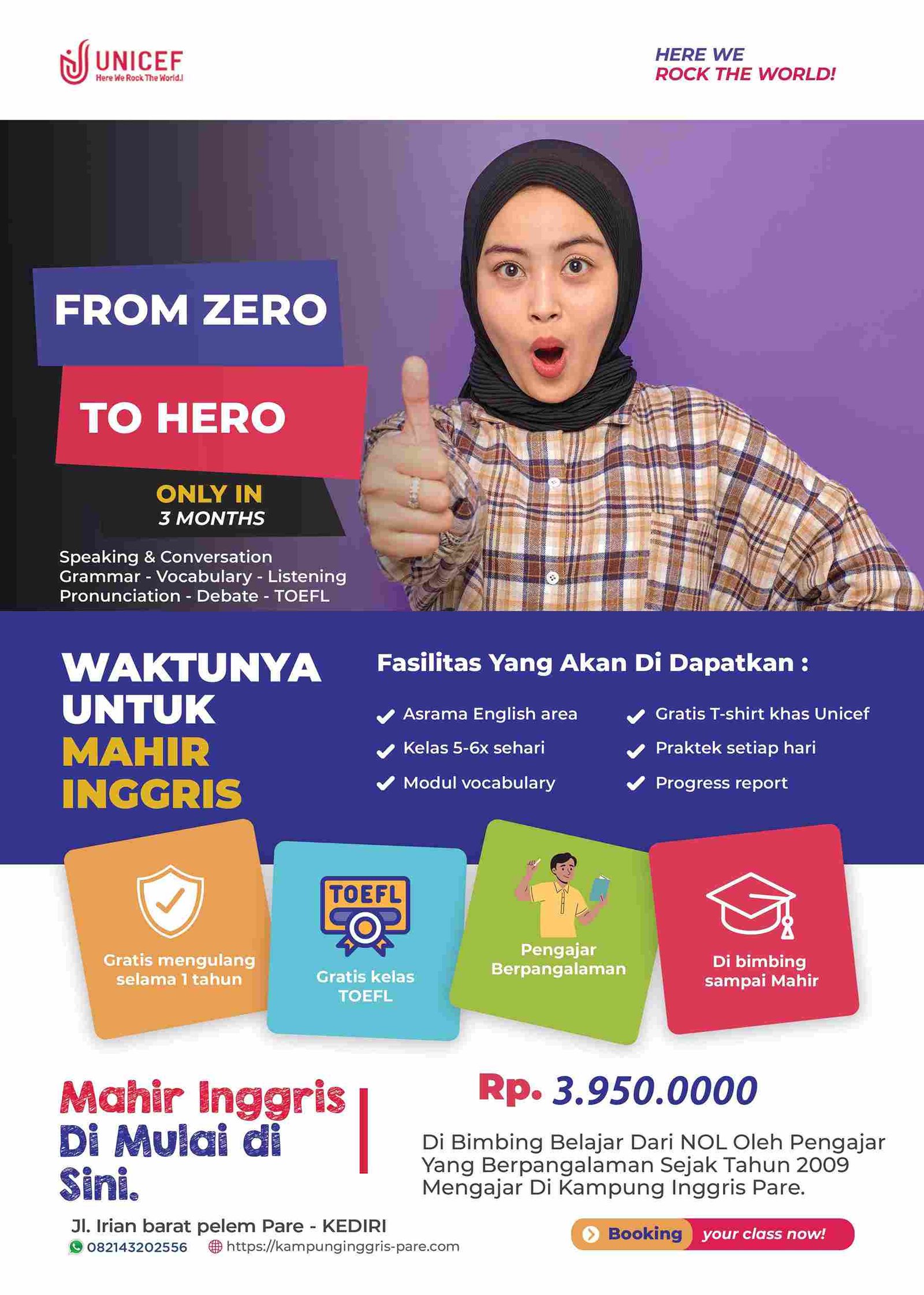 Paket 3 Bulan Kampung Inggris 2023